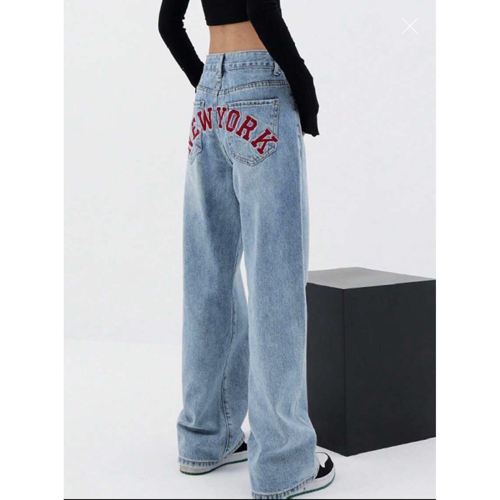 NVFelix Women's High Rise Straight Leg Jeans Size Small‎